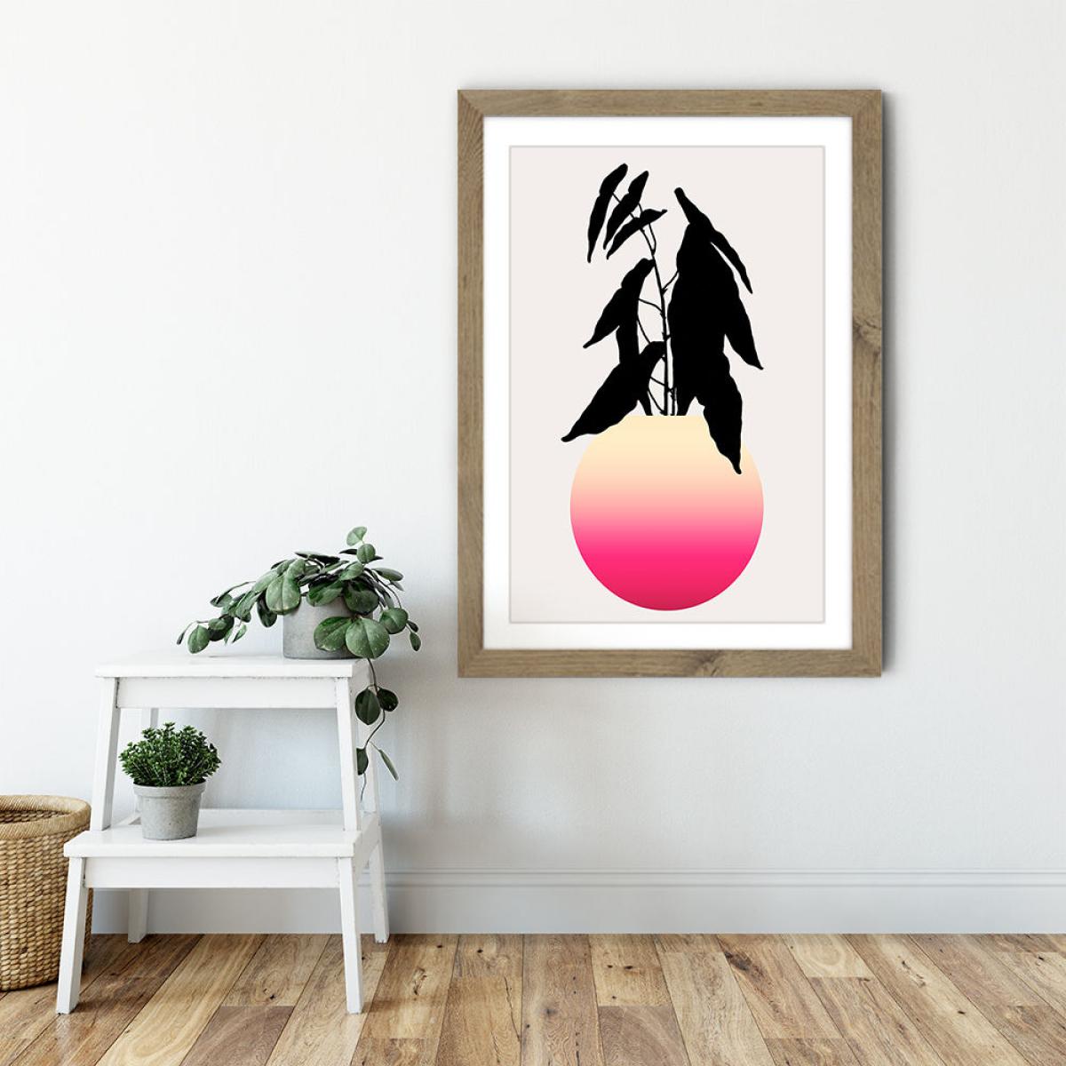 Abstracta No.15 Art Print Oak Frame – image 6