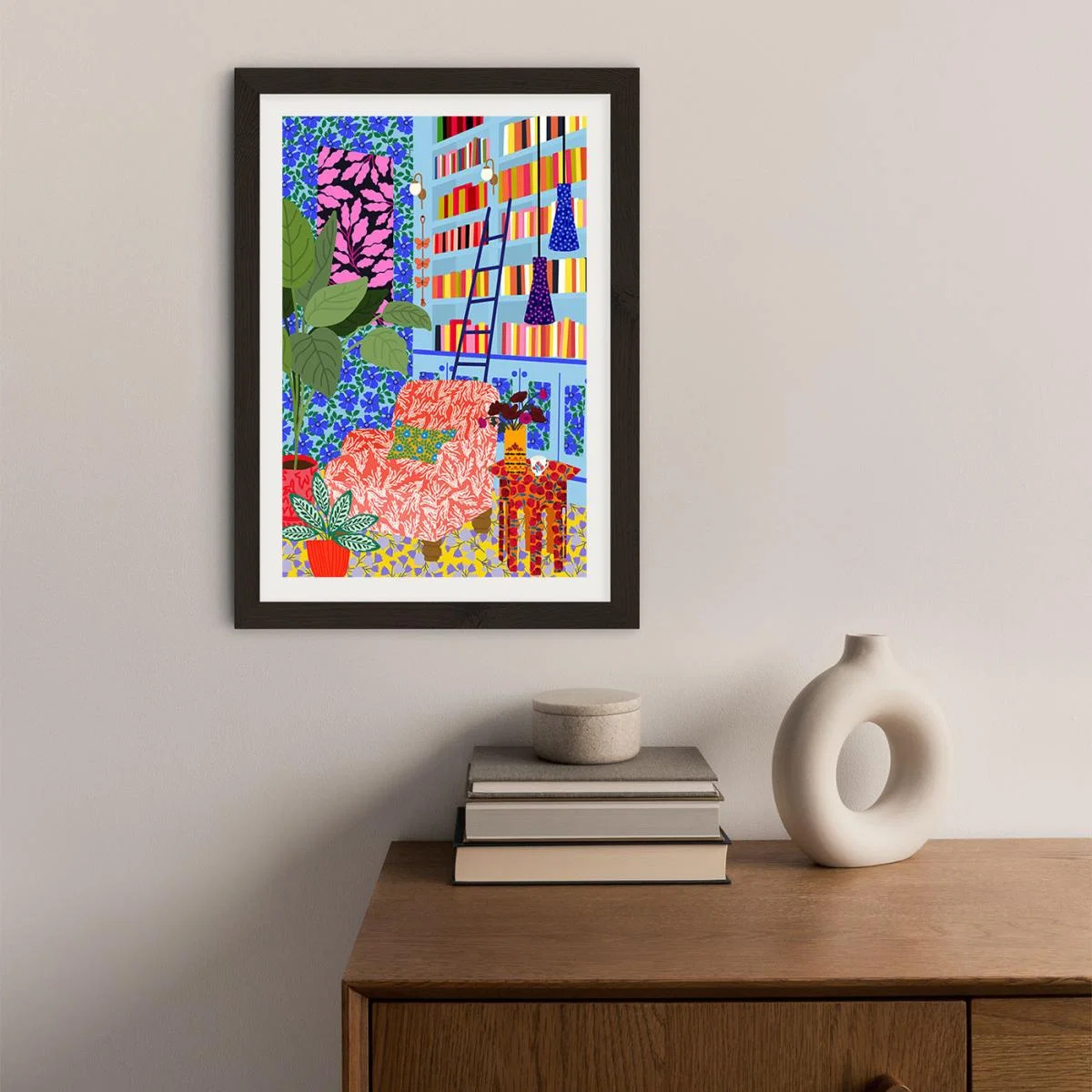 My Own Space To Read Art Print Black Frame – image 3