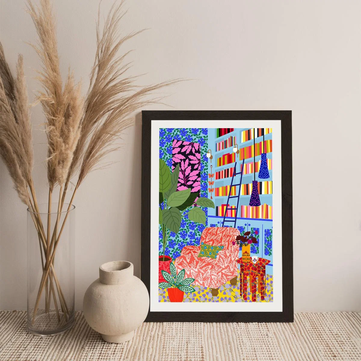 My Own Space To Read Art Print Black Frame – image 6