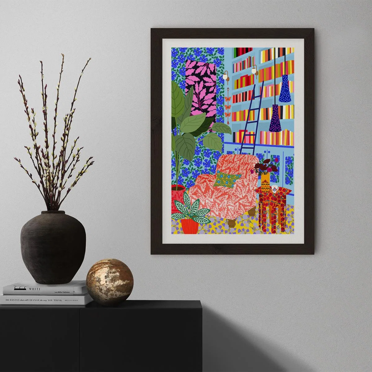 My Own Space To Read Art Print Black Frame – image 9