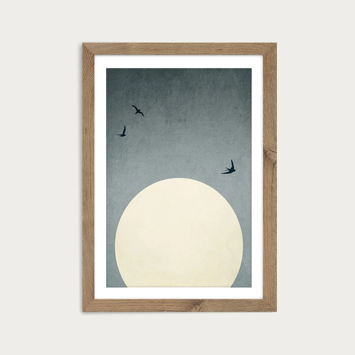 Dancers in the Dark Art Print Oak Frame – image 1