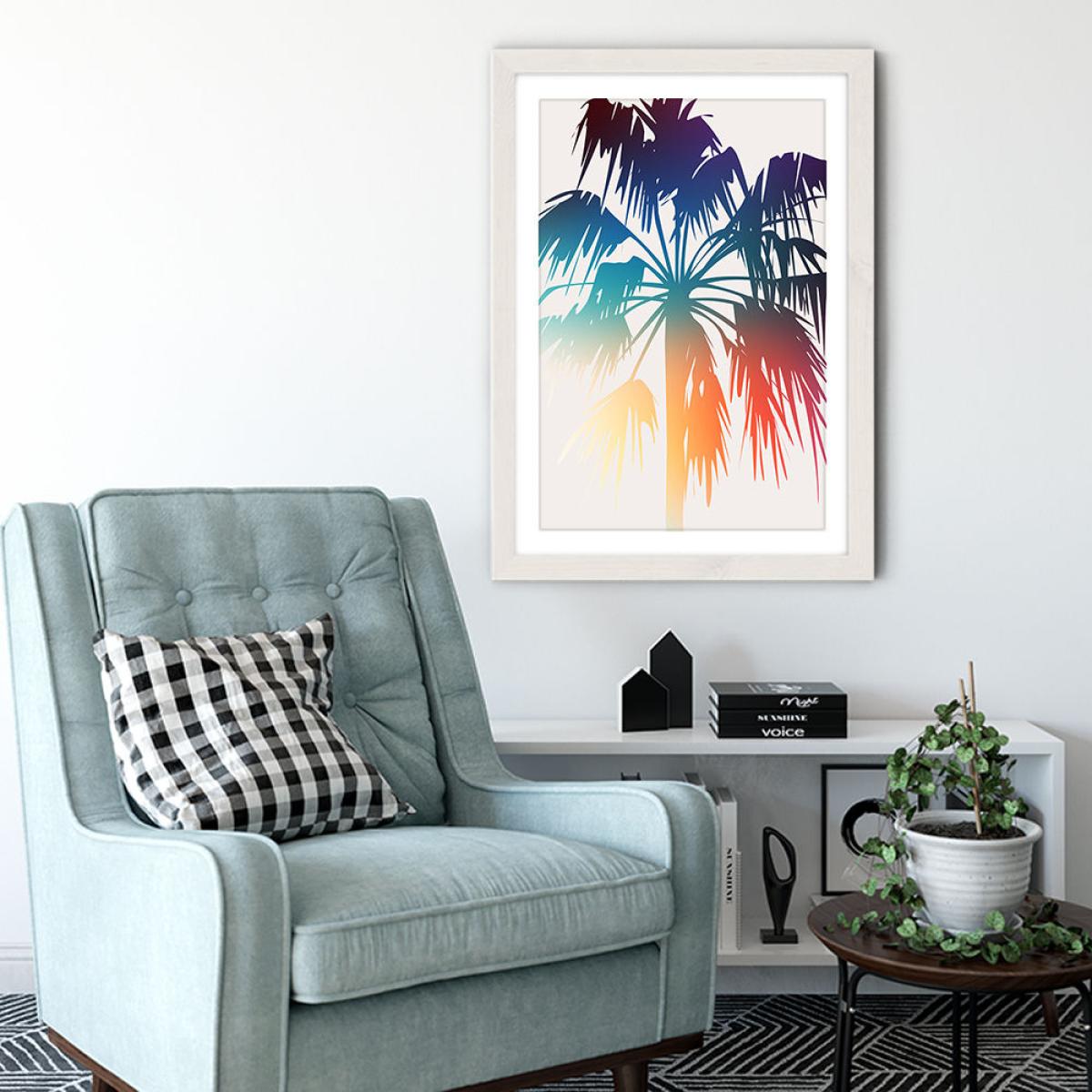 Prideful Palm Art Print White Frame – image 4
