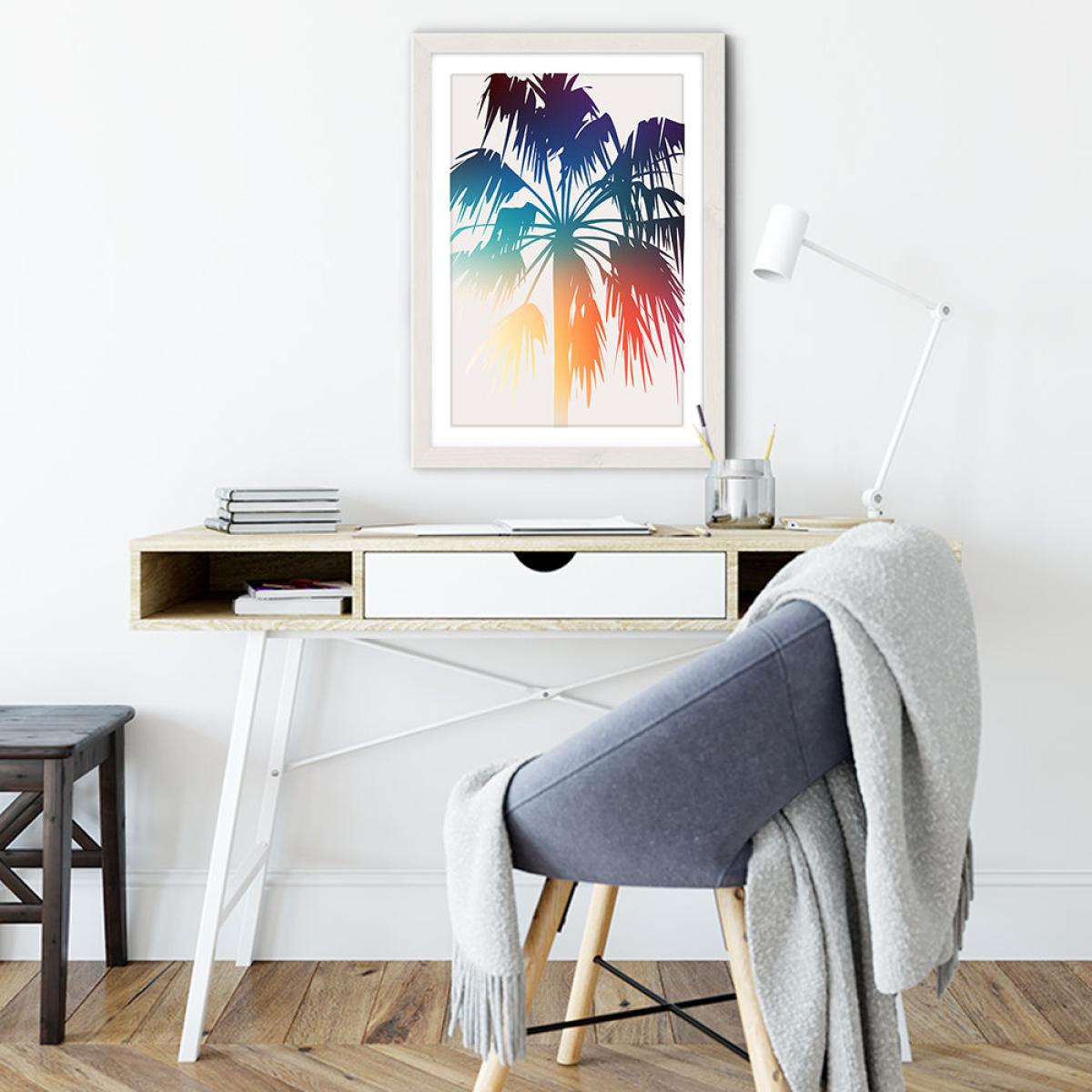 Prideful Palm Art Print White Frame – image 5