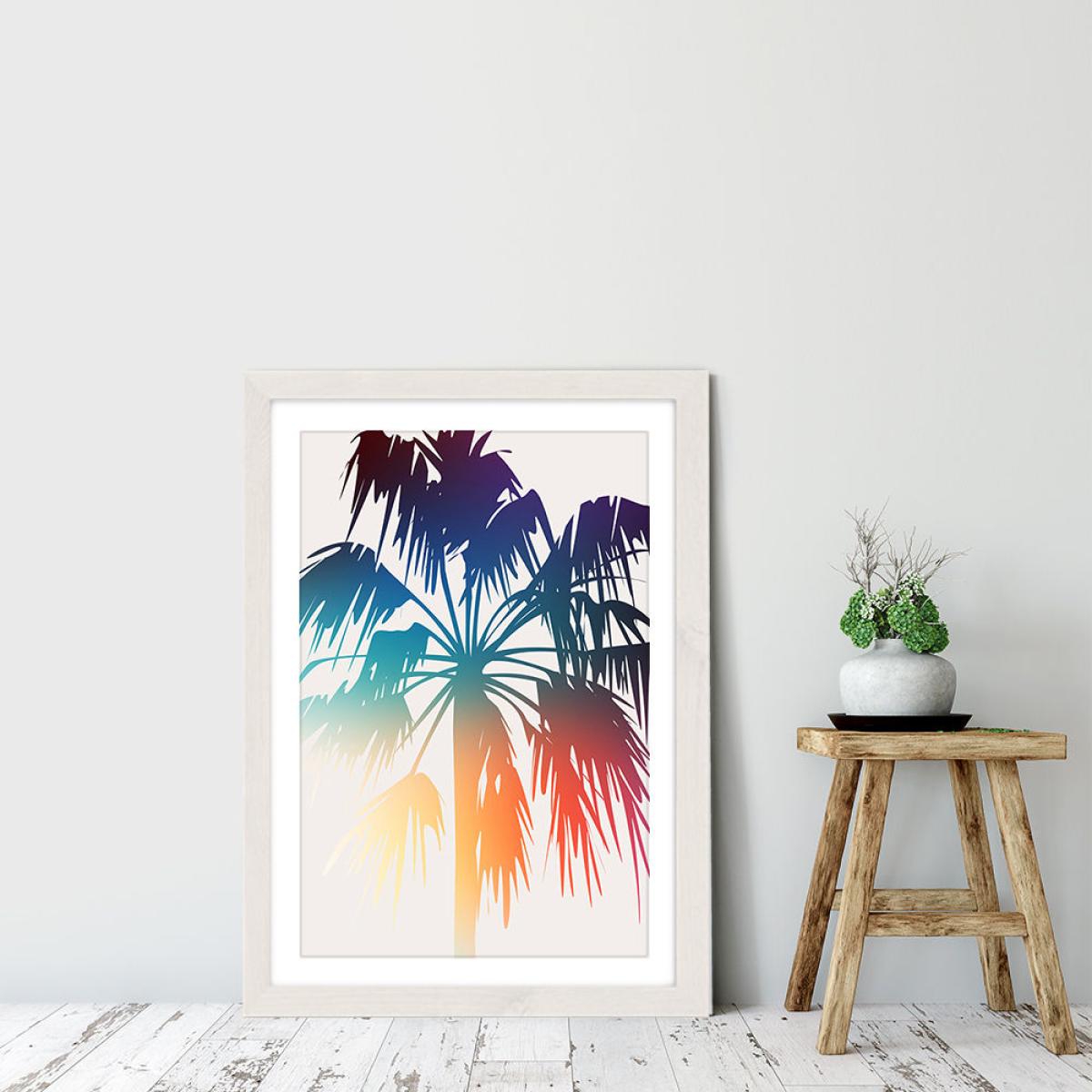 Prideful Palm Art Print White Frame – image 7