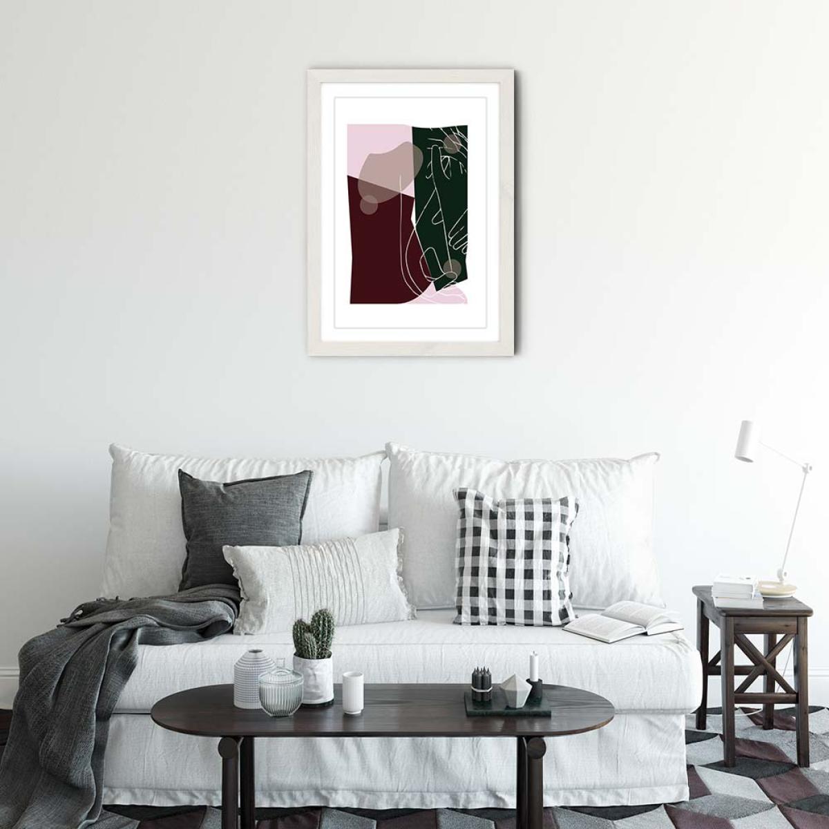 White Frame Modern Art I Art Print – image 2