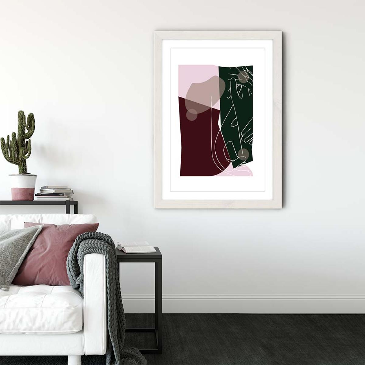 White Frame Modern Art I Art Print – image 3