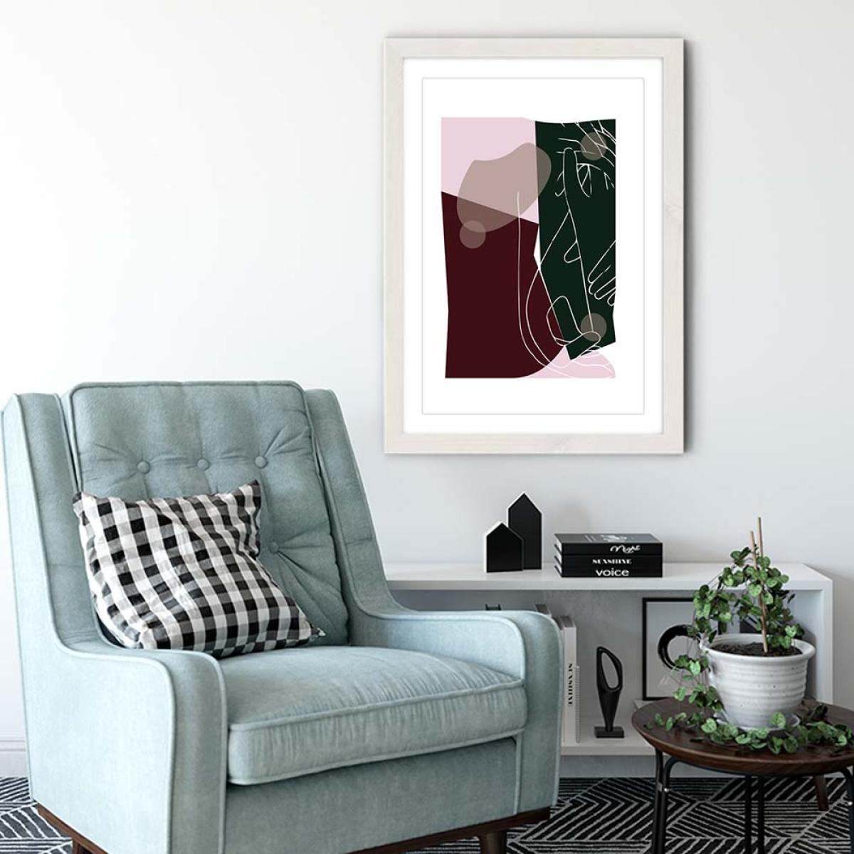 White Frame Modern Art I Art Print – image 4