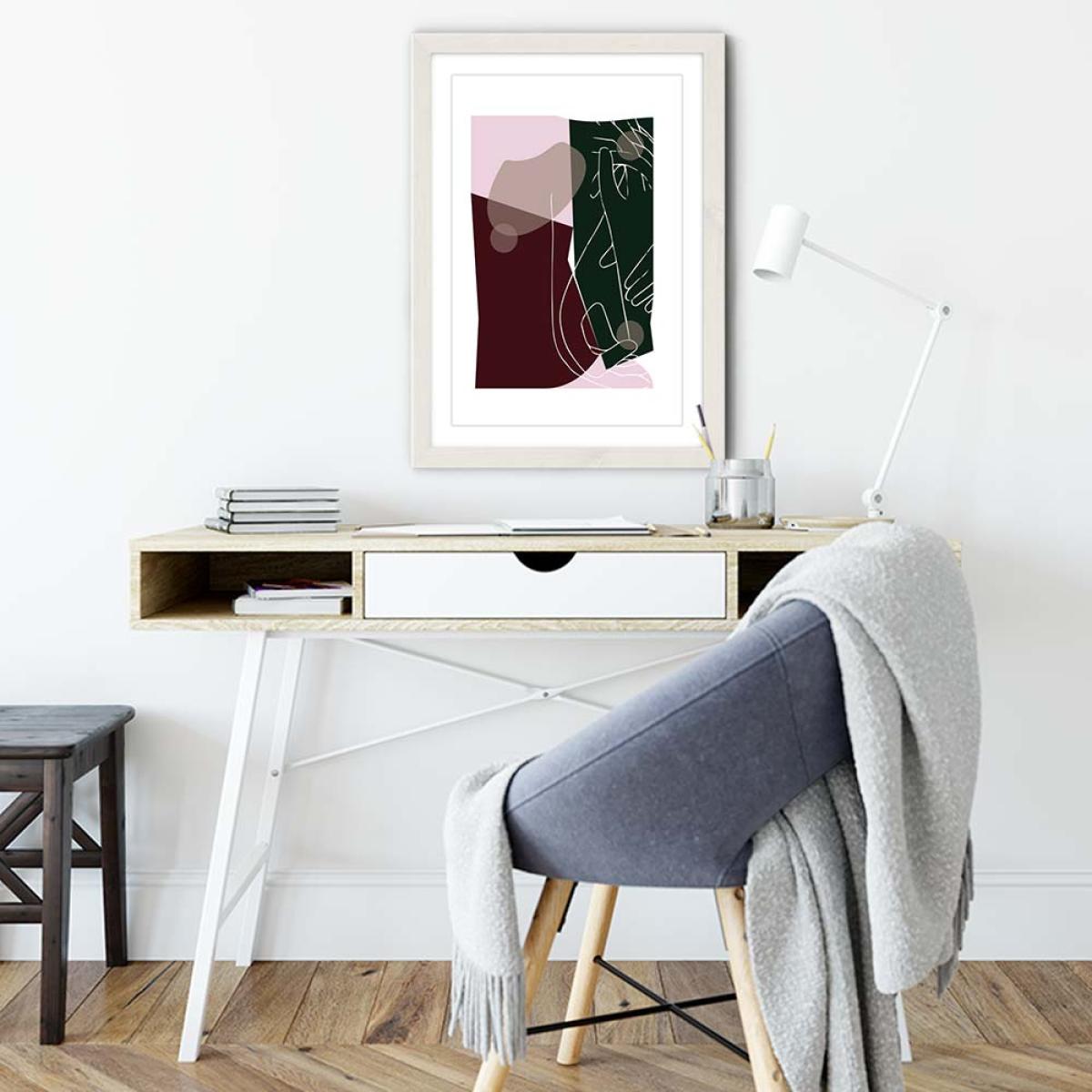 White Frame Modern Art I Art Print – image 5