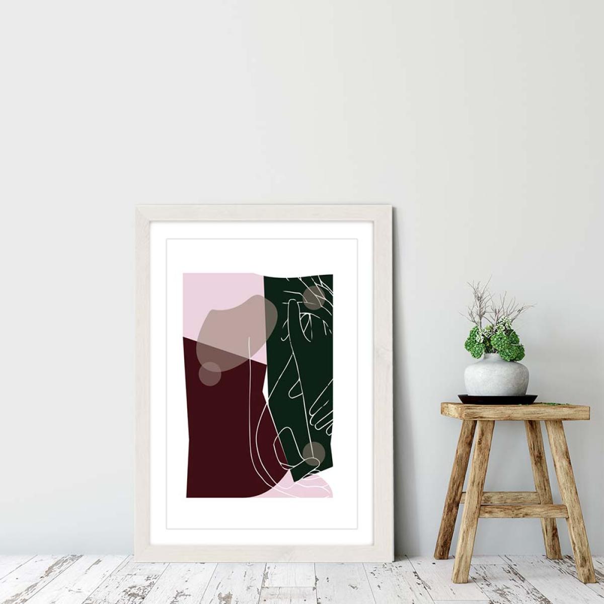 White Frame Modern Art I Art Print – image 6