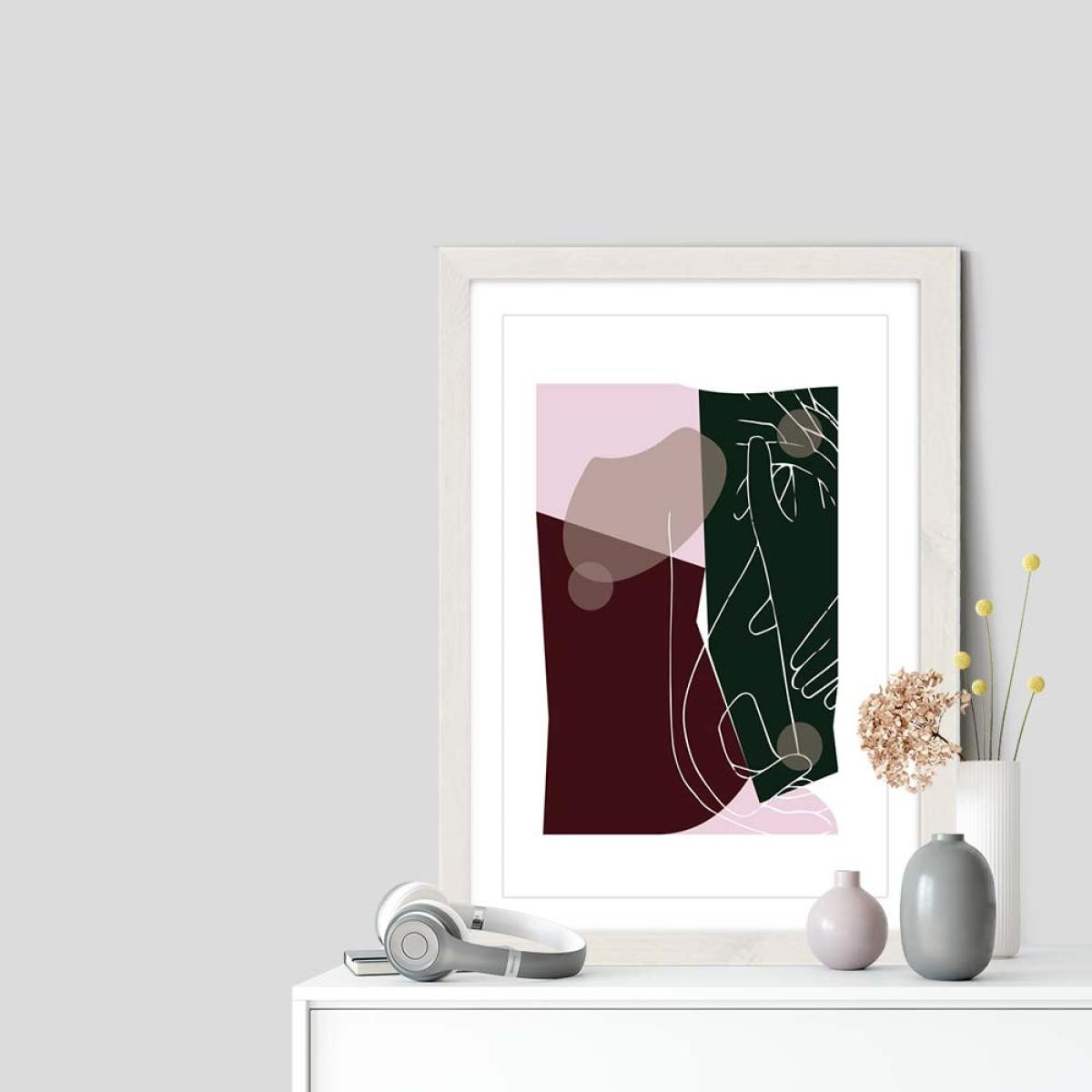 White Frame Modern Art I Art Print – image 7