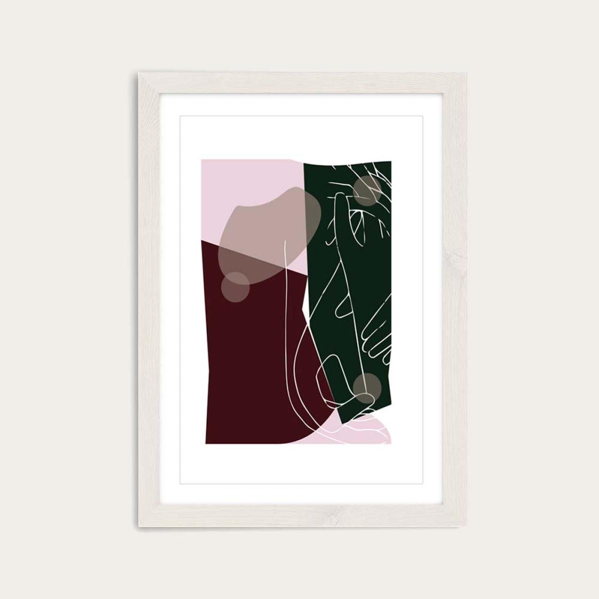 White Frame Modern Art I Art Print – image 1