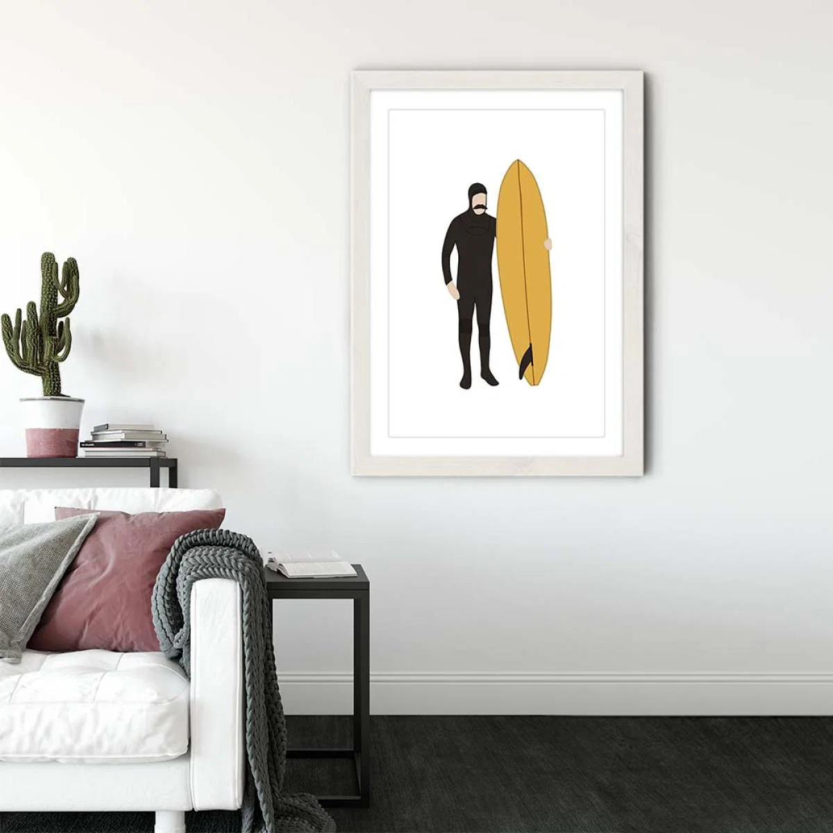 Chipper Art Print White Frame – image 3
