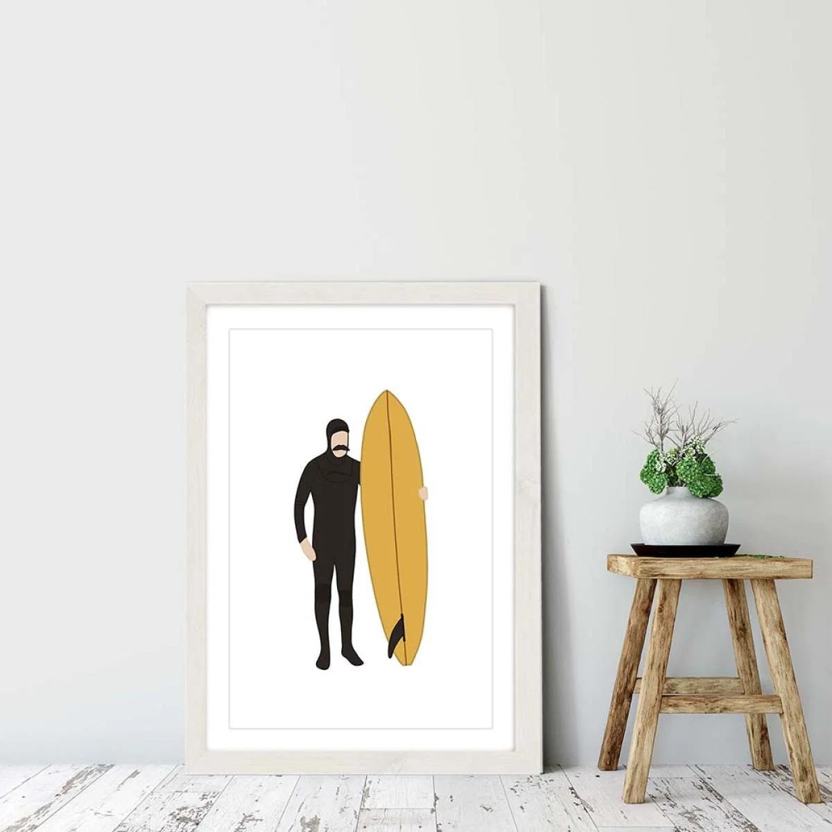 Chipper Art Print White Frame – image 6
