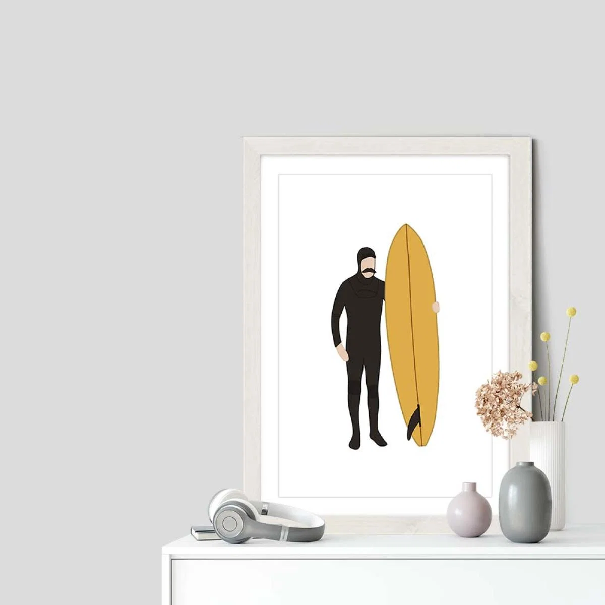Chipper Art Print White Frame – image 7