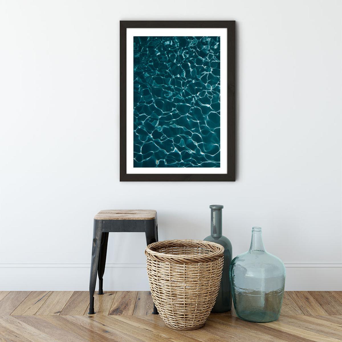 Water Meets Sunshine Art Print Black Frame – image 2