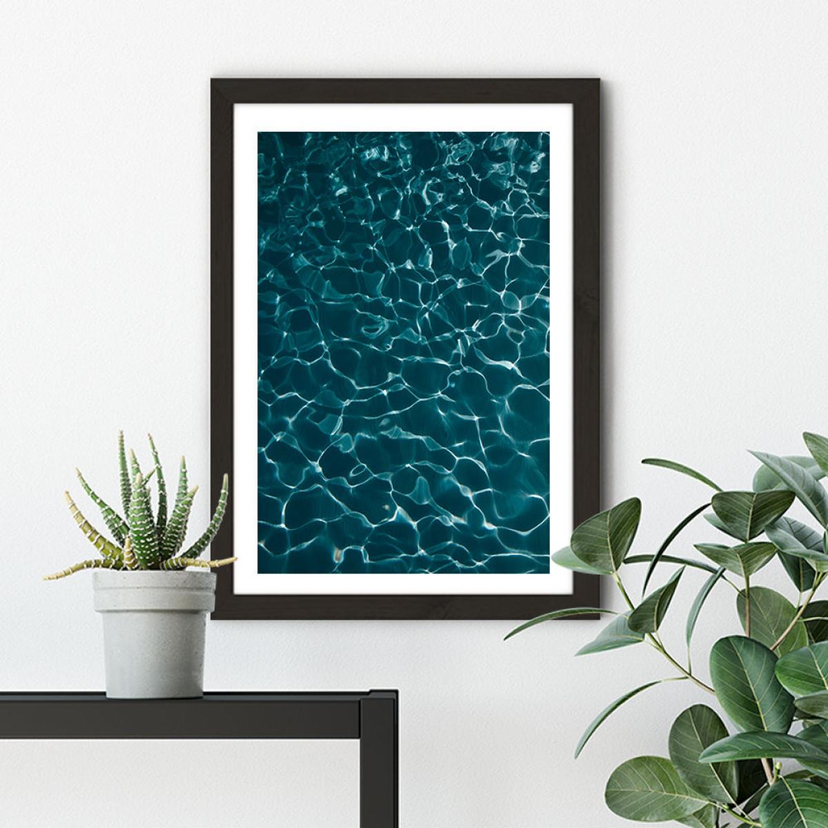Water Meets Sunshine Art Print Black Frame – image 4