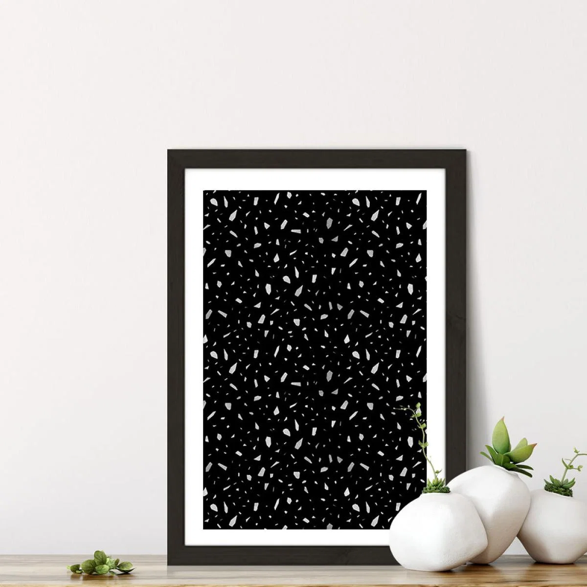Dark Chunky Art Print Black Frame – image 2
