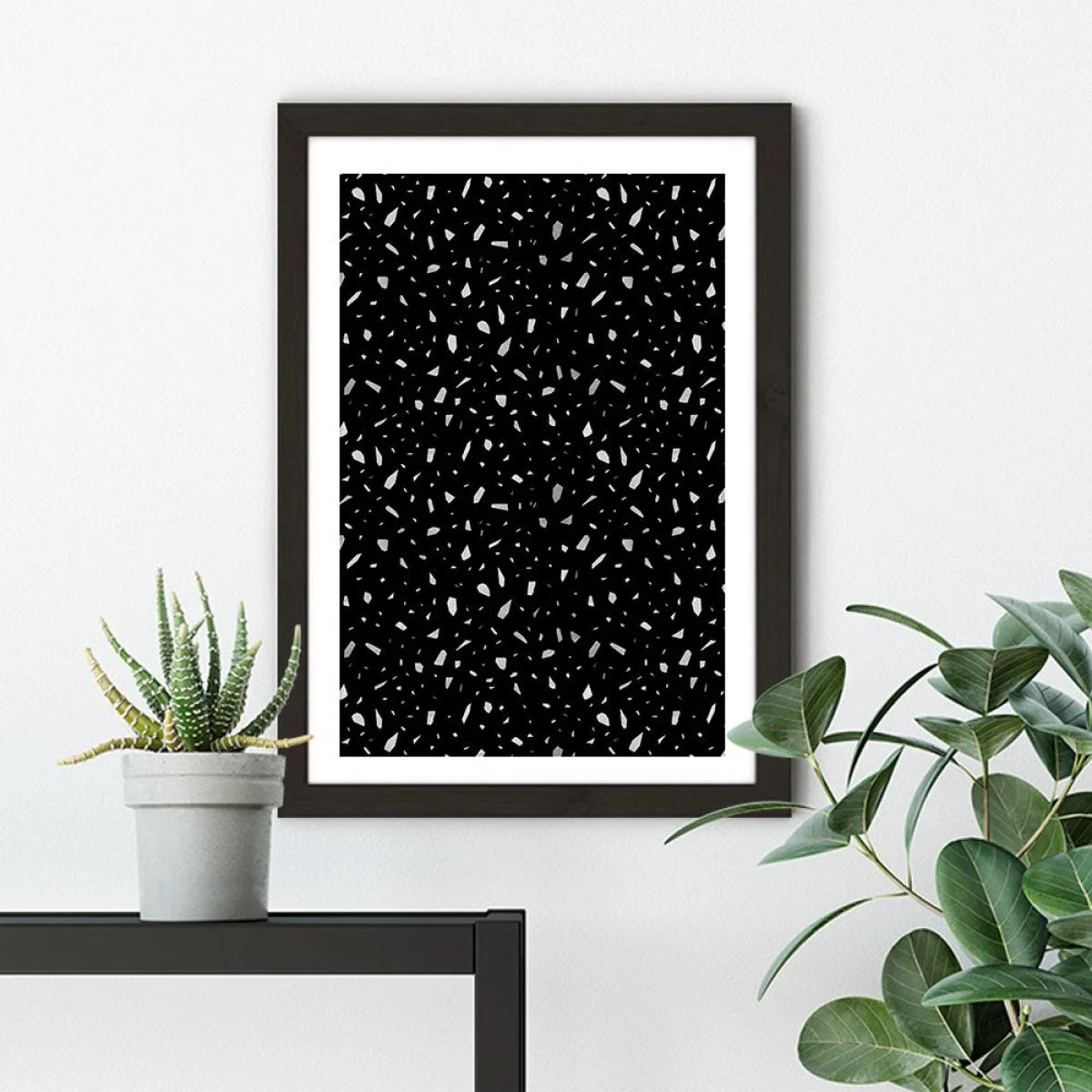 Dark Chunky Art Print Black Frame – image 4