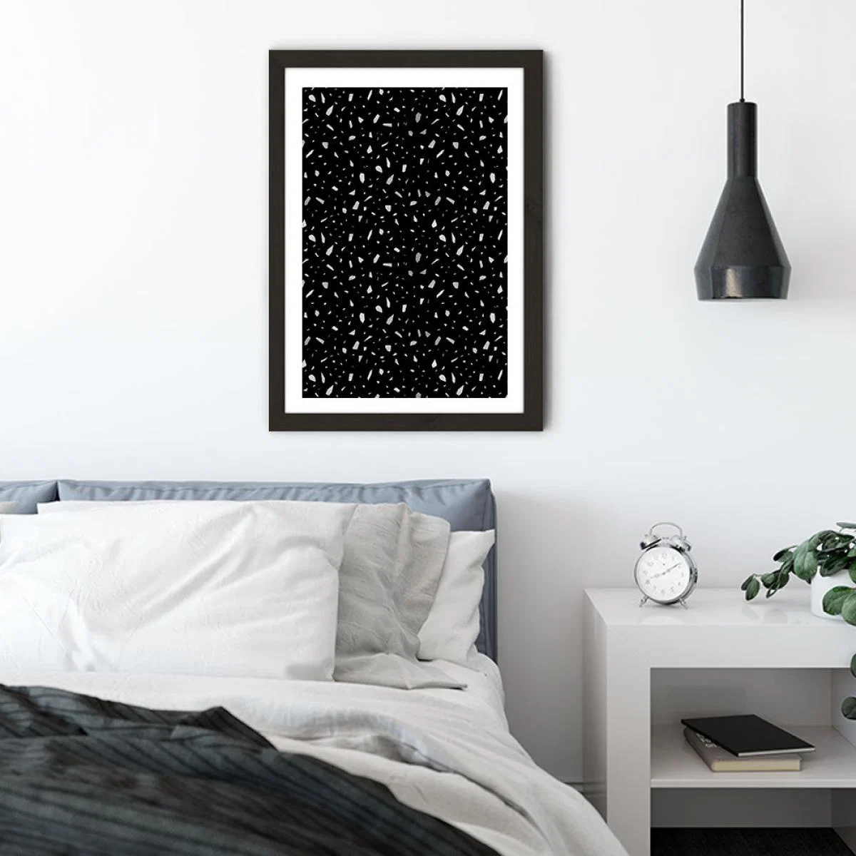 Dark Chunky Art Print Black Frame – image 5