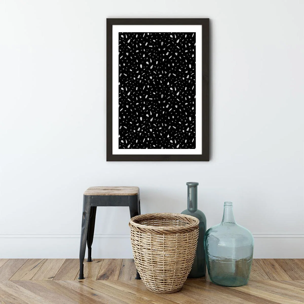 Dark Chunky Art Print Black Frame – image 7