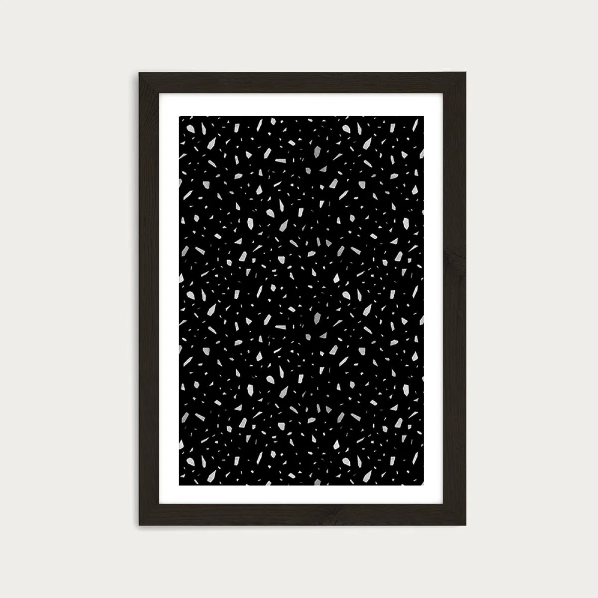 Dark Chunky Art Print Black Frame – image 1