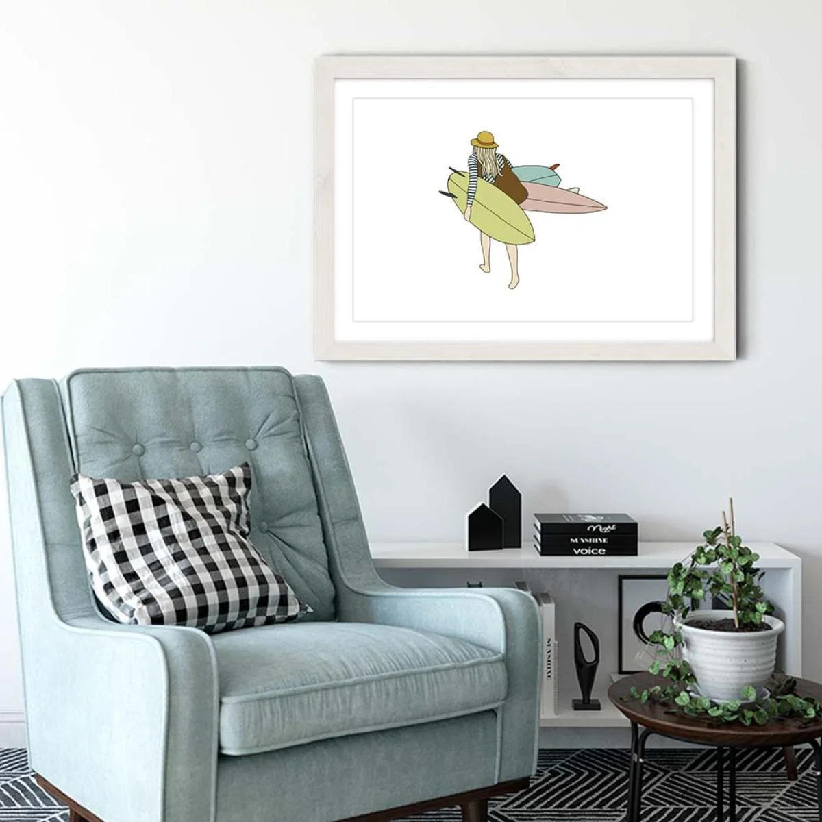 Quivergirl Art Print White Frame – image 3