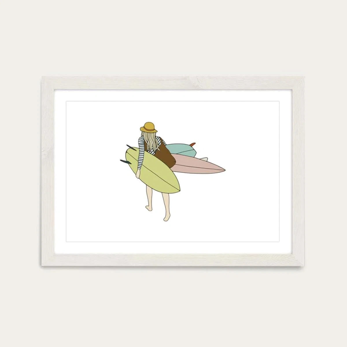 Quivergirl Art Print White Frame – image 1