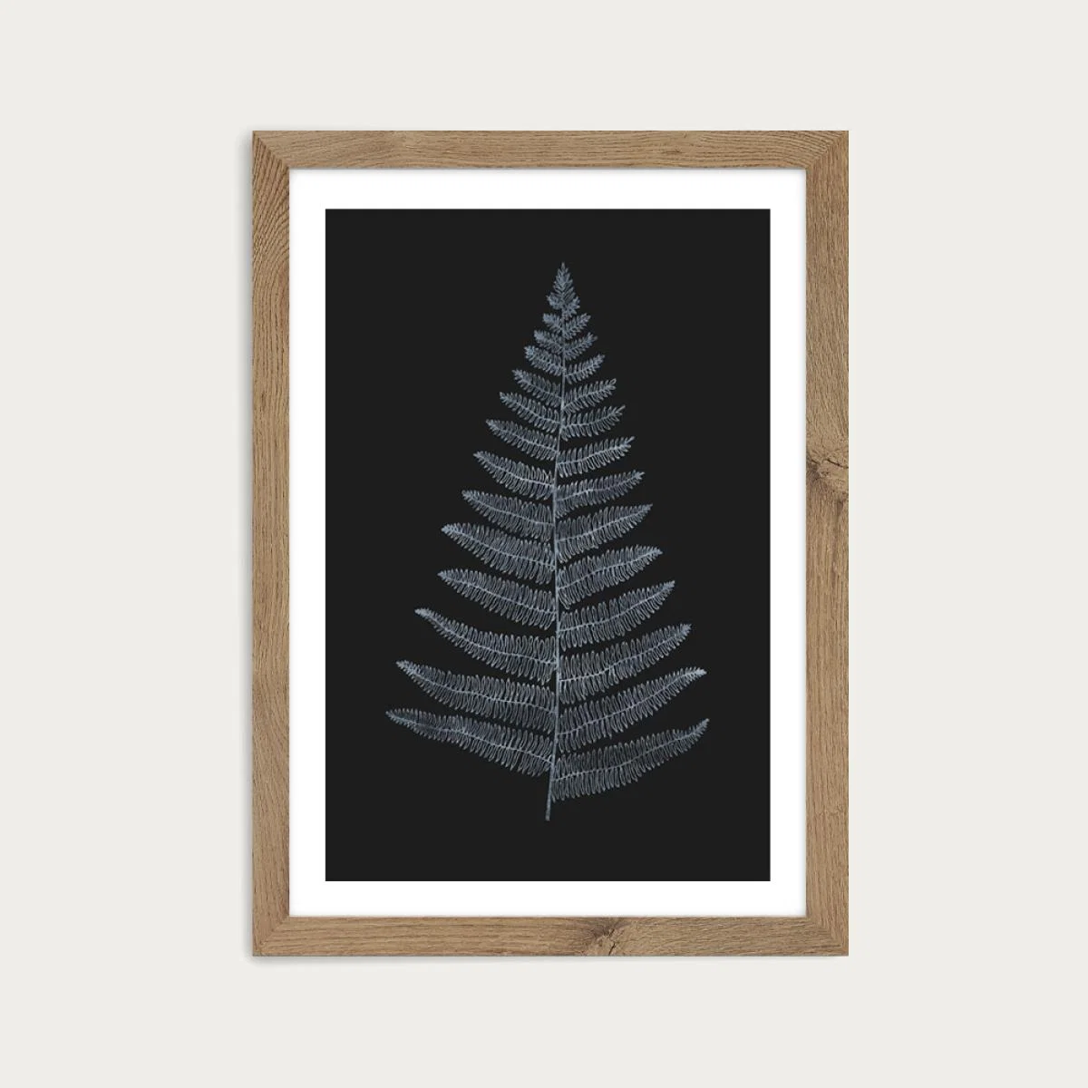 Botanica Minimalistica Art Print Oak Frame