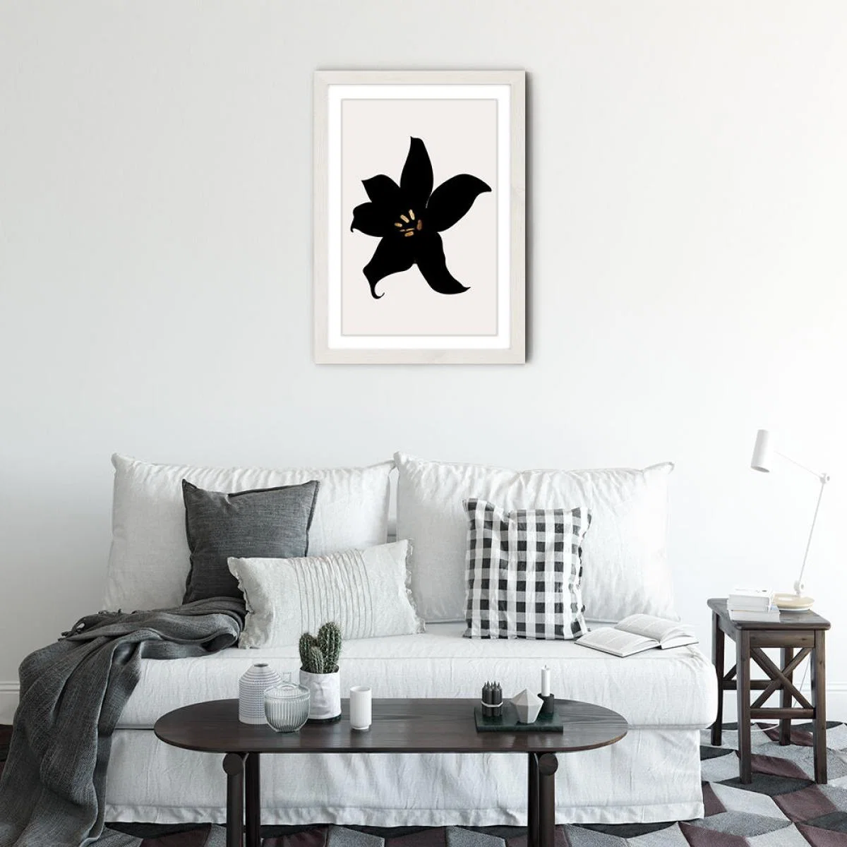 Dark Orchid Art Print White Frame – image 2