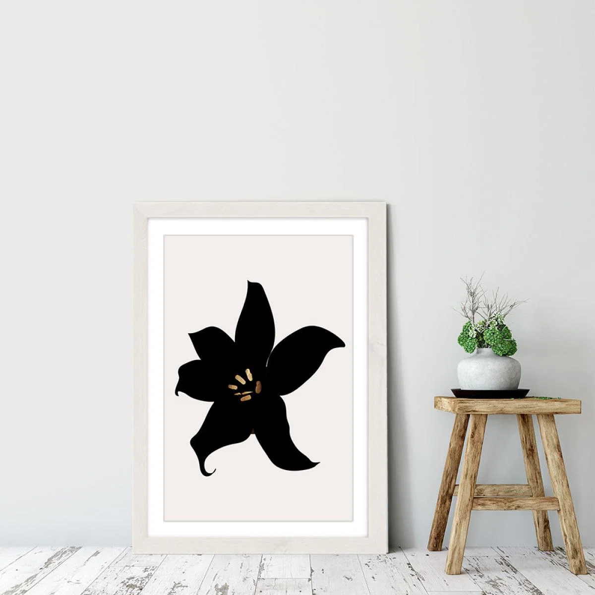 Dark Orchid Art Print White Frame – image 7