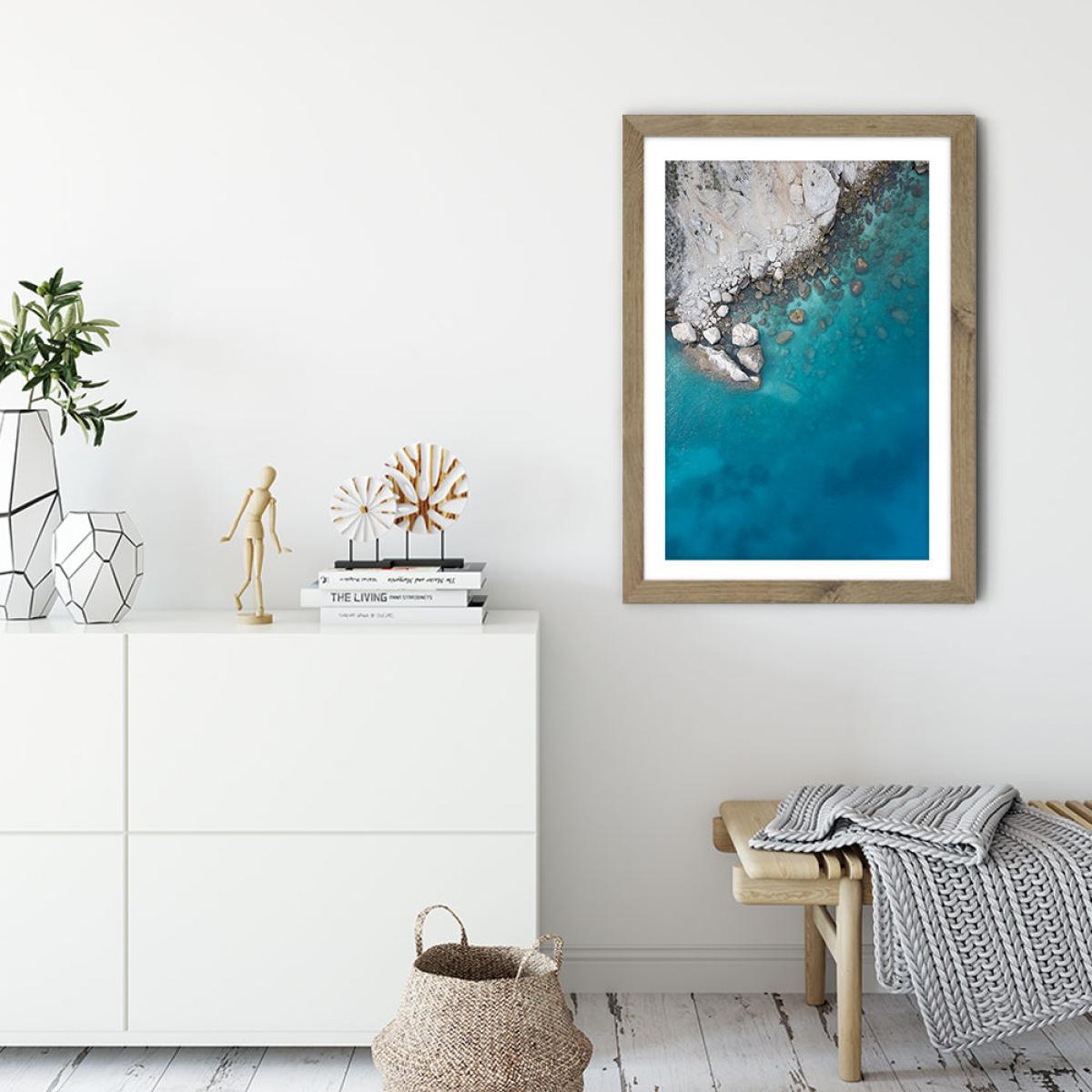 Ready to Jump in Art Print Oak Frame – image 3