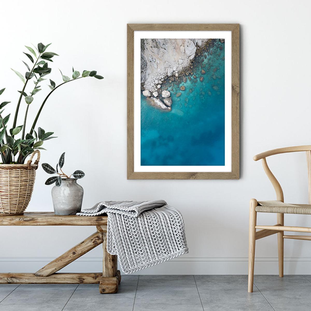 Ready to Jump in Art Print Oak Frame – image 4