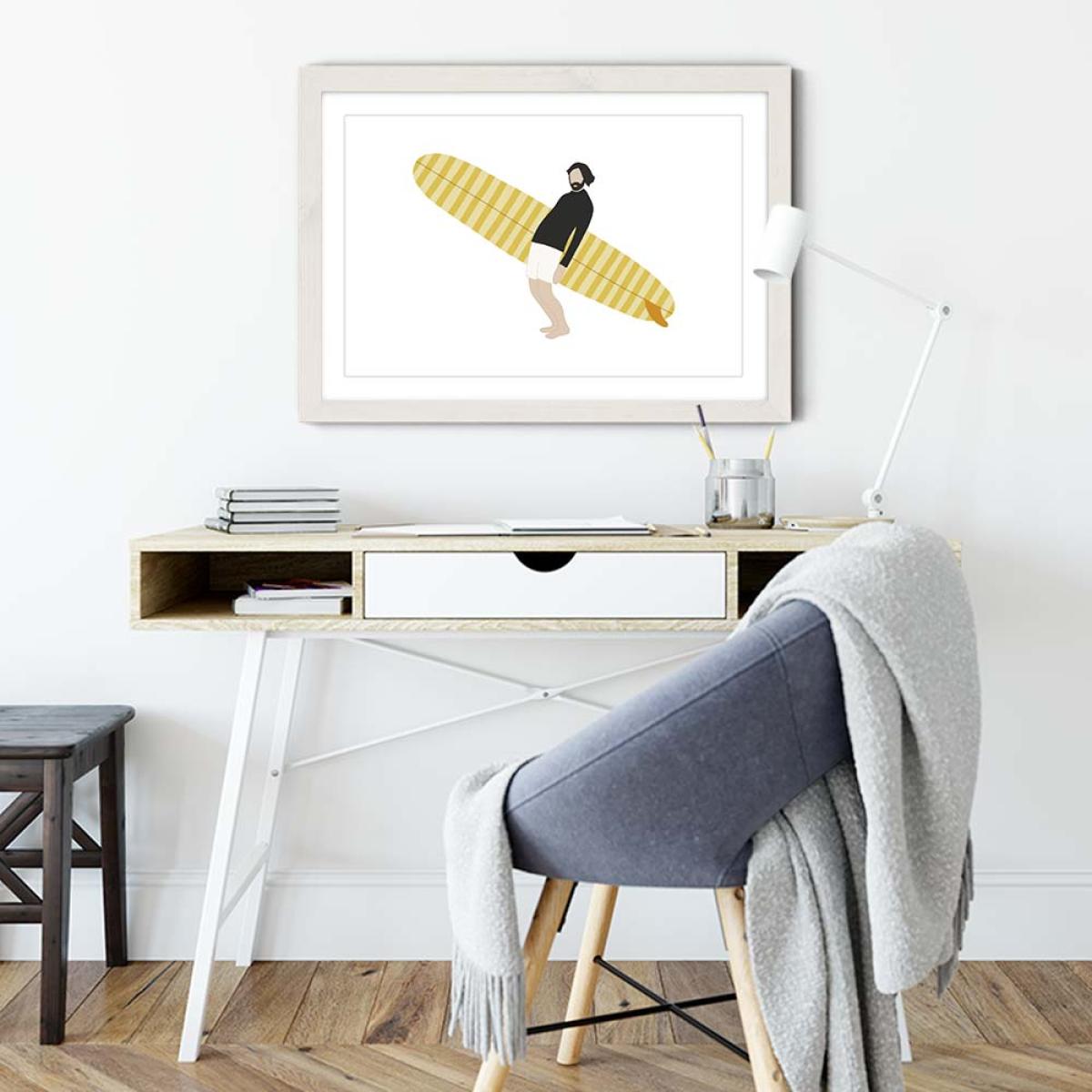 Yeah Art Print White Frame – image 5