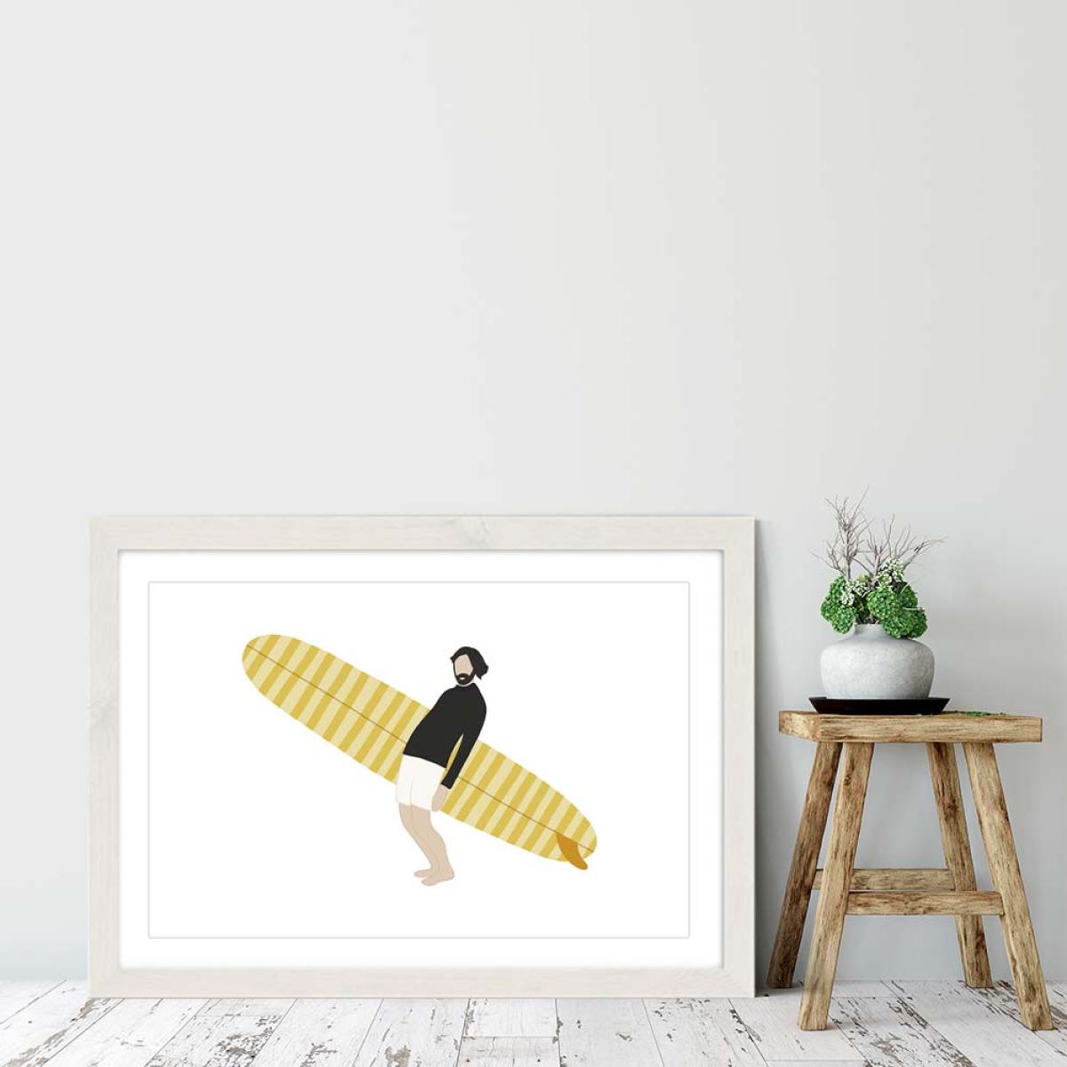 Yeah Art Print White Frame – image 6