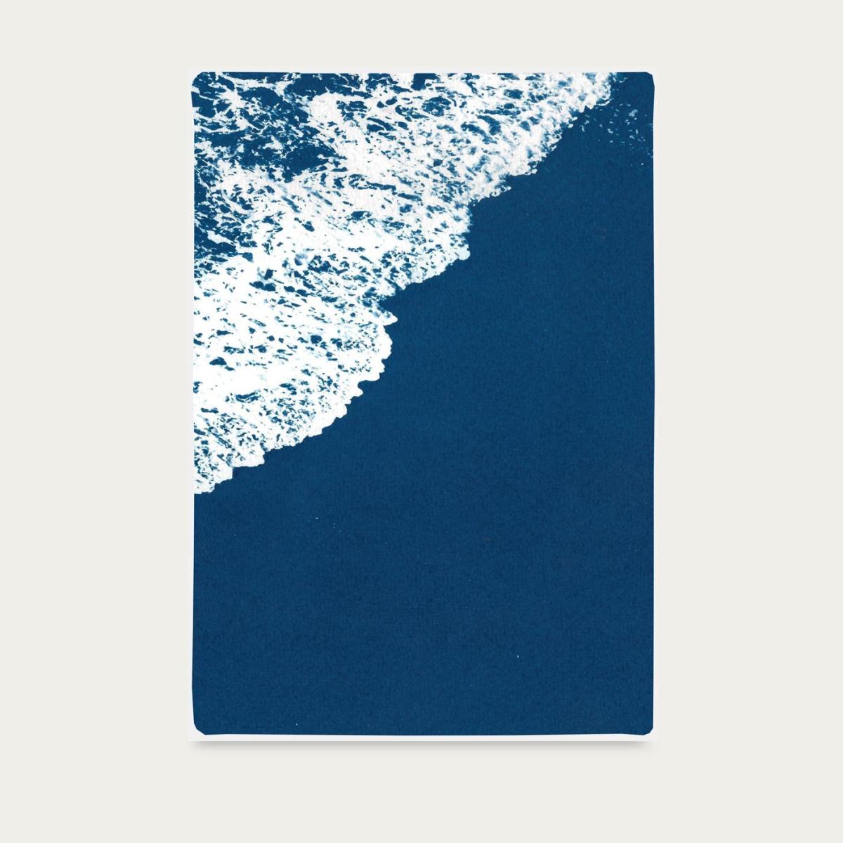 Deep Blue Sandy Shore Handmade Cyanotype Art Print – image 4