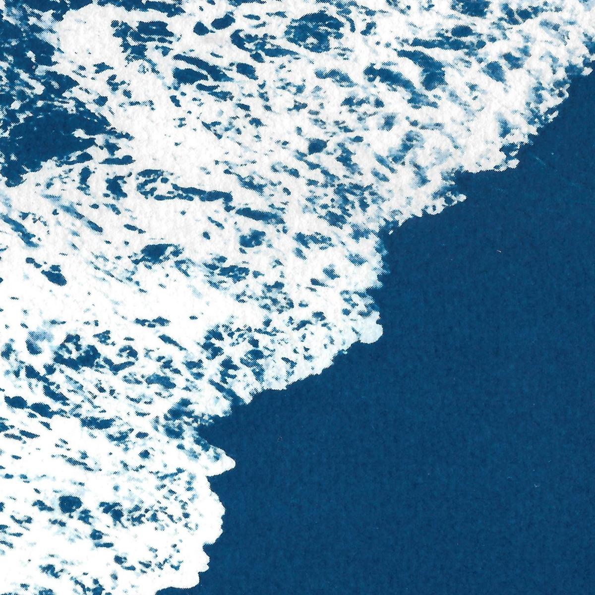 Deep Blue Sandy Shore Handmade Cyanotype Art Print – image 6