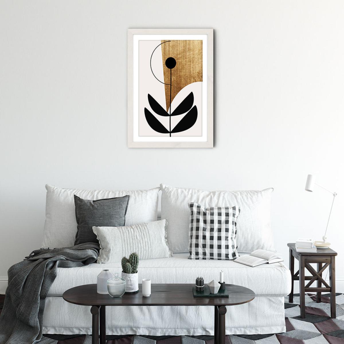 Nara Nero Art Print White Frame – image 2