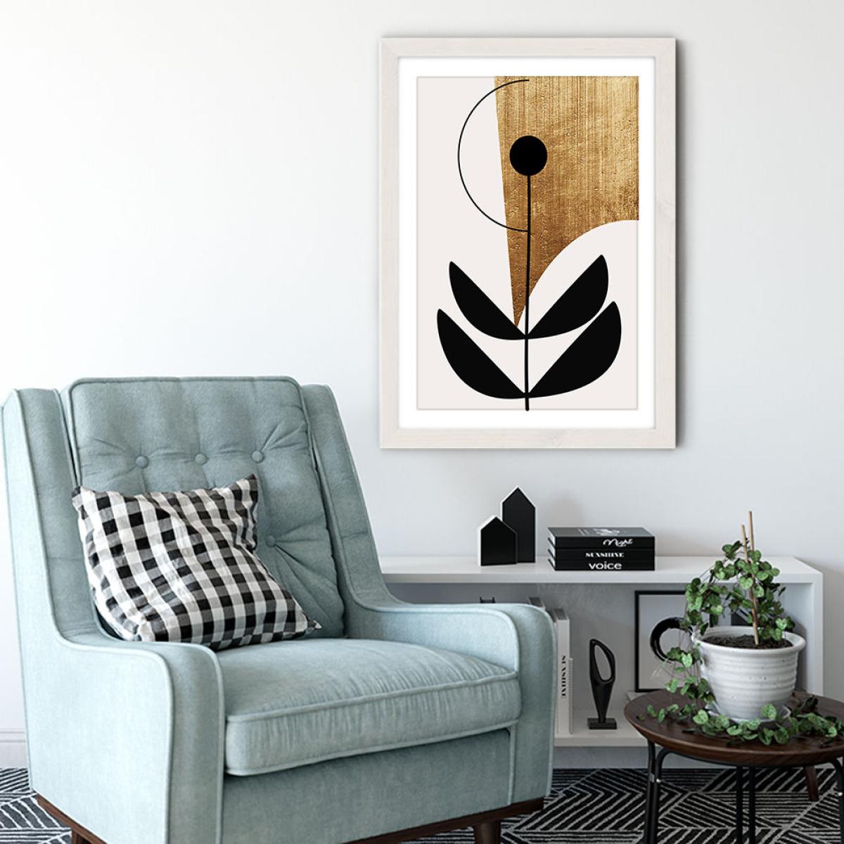 Nara Nero Art Print White Frame – image 3