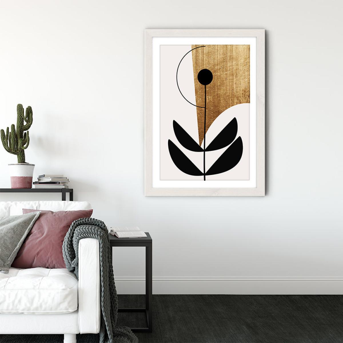 Nara Nero Art Print White Frame – image 4