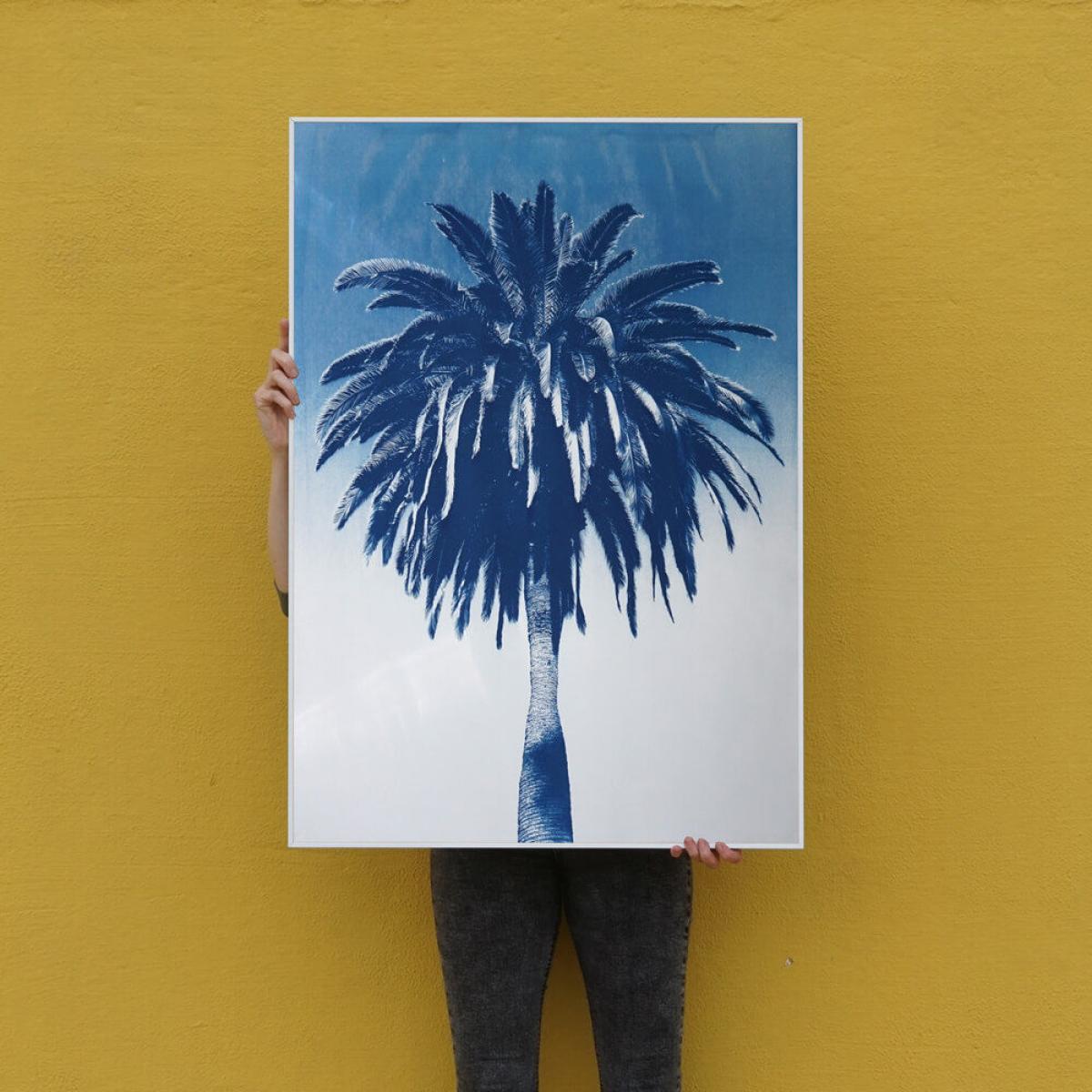 Marrakesh Majorelle Palm Limited Edition Handmade Cyanotype Art Print – image 2