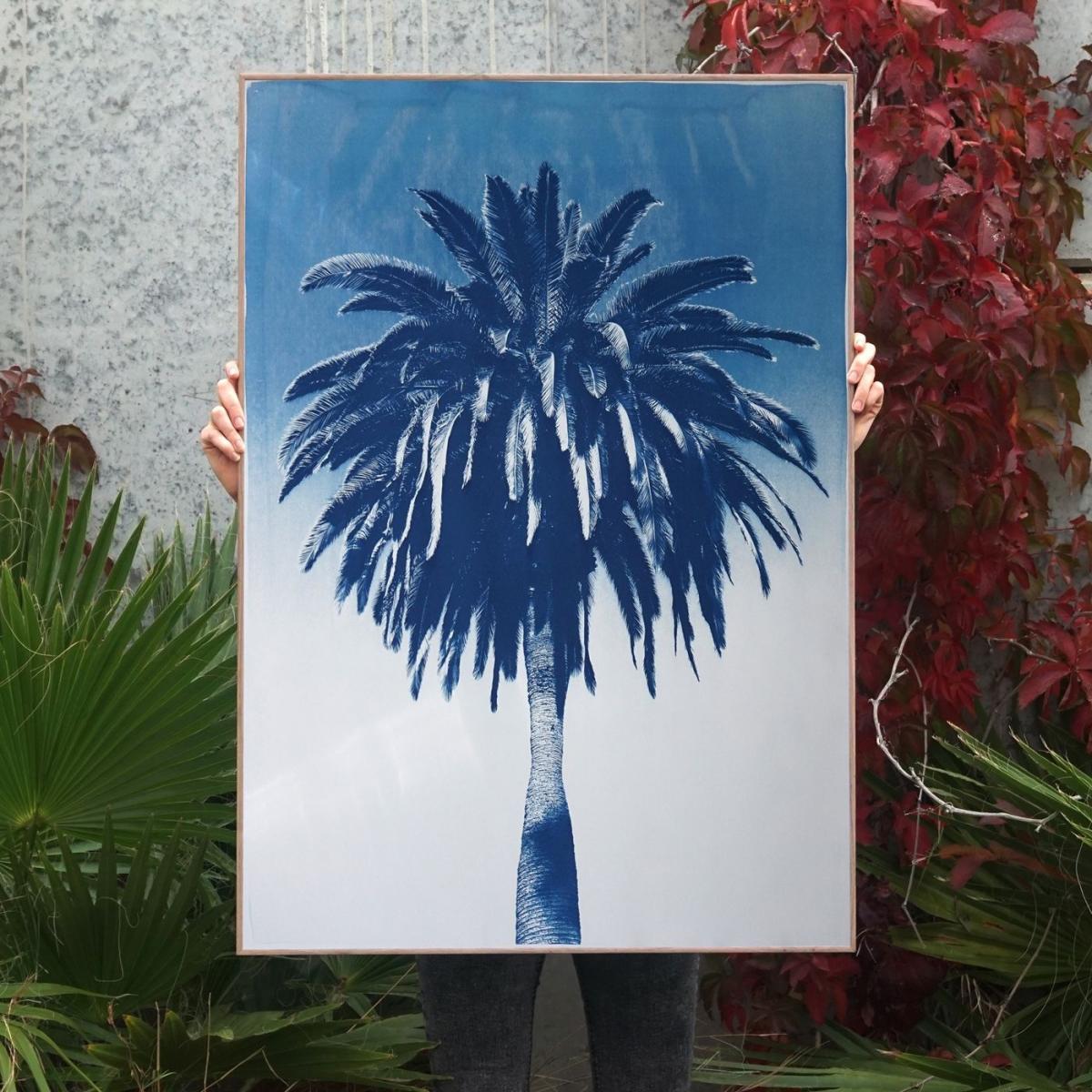 Marrakesh Majorelle Palm Limited Edition Handmade Cyanotype Art Print – image 6