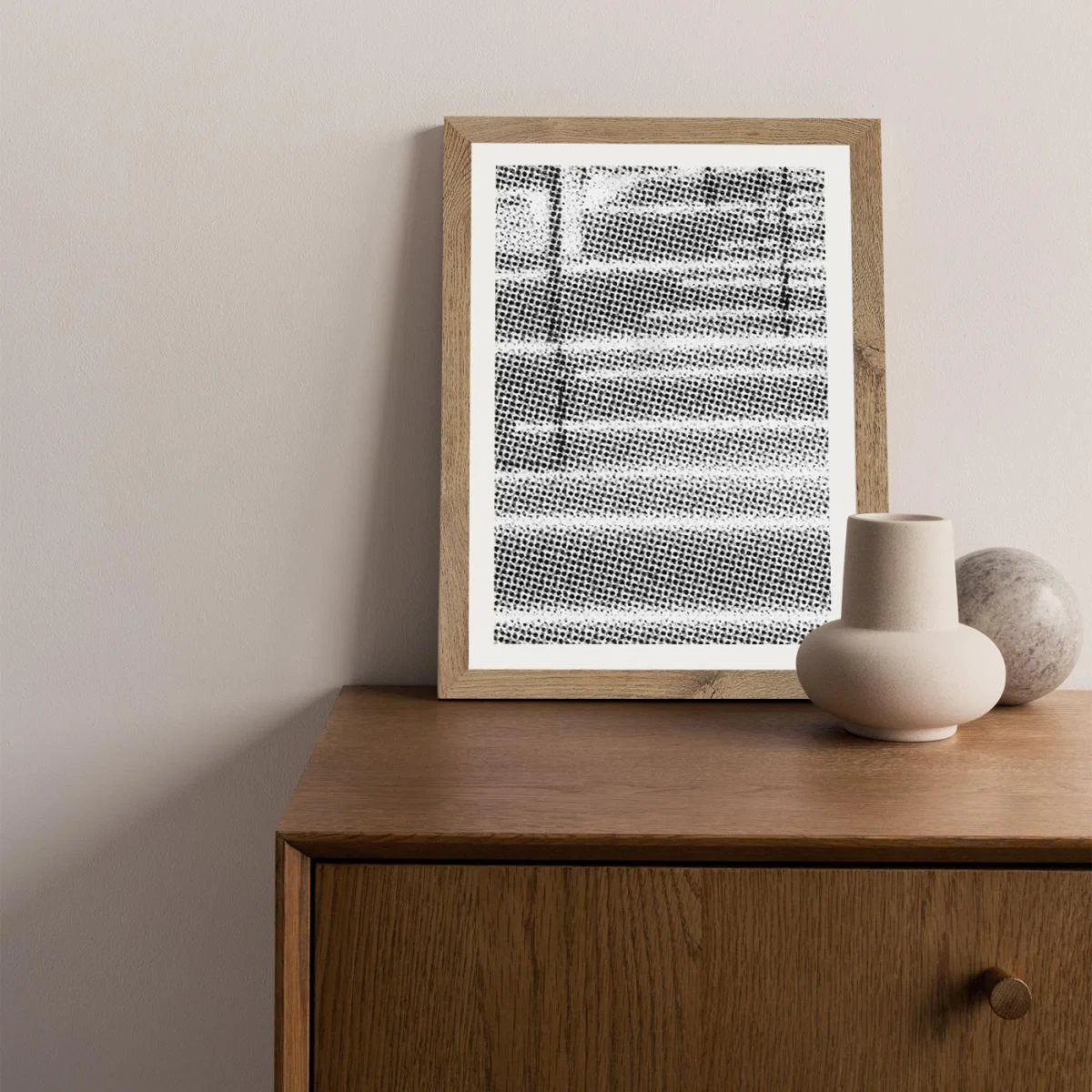 Research N°010 Art Print Oak Frame – image 3