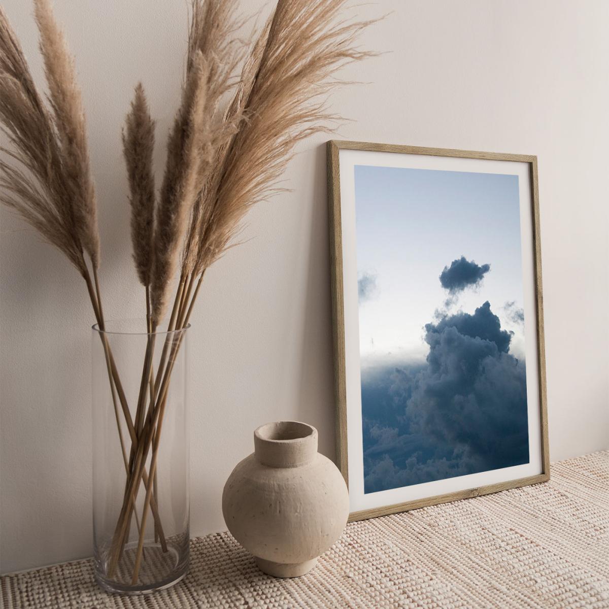 Above The Clouds 2 Art Print Oak Frame – image 2
