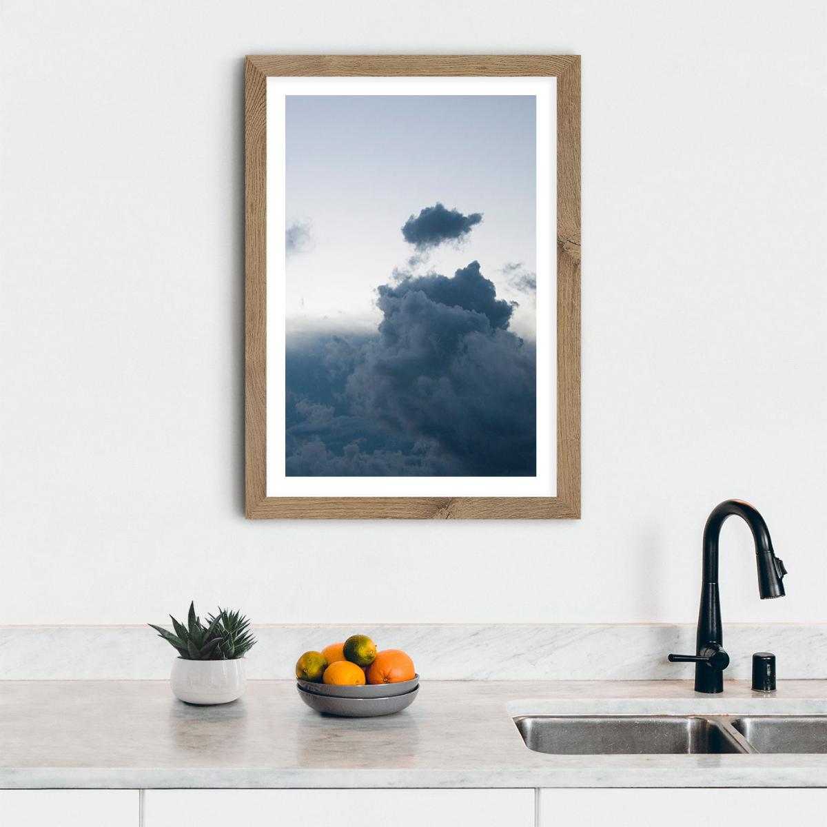 Above The Clouds 2 Art Print Oak Frame – image 11