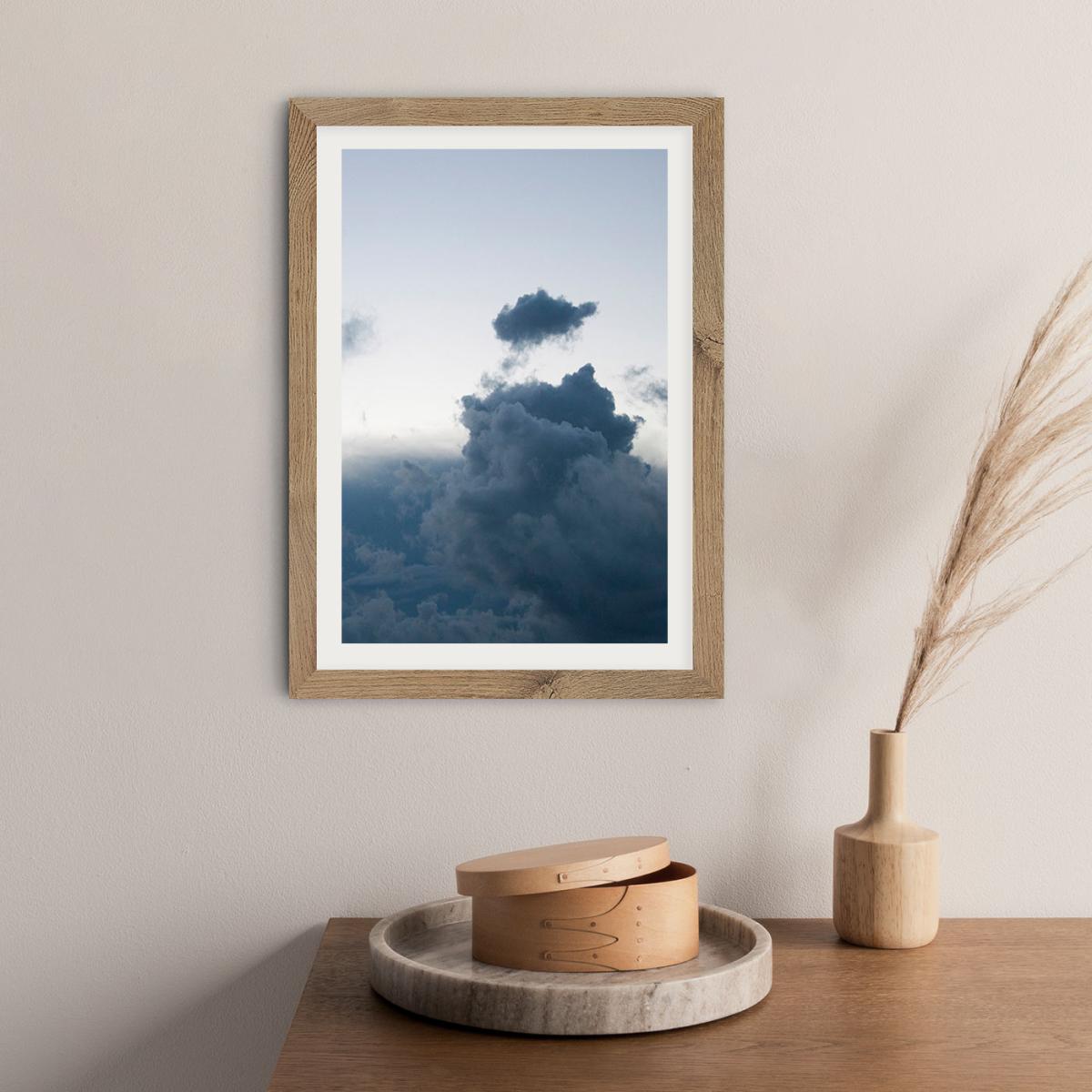 Above The Clouds 2 Art Print Oak Frame – image 3
