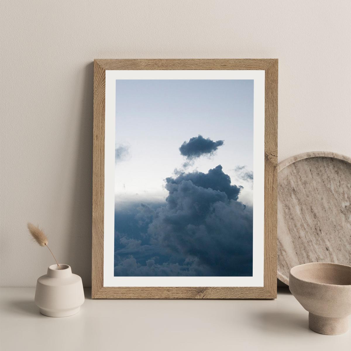 Above The Clouds 2 Art Print Oak Frame – image 5