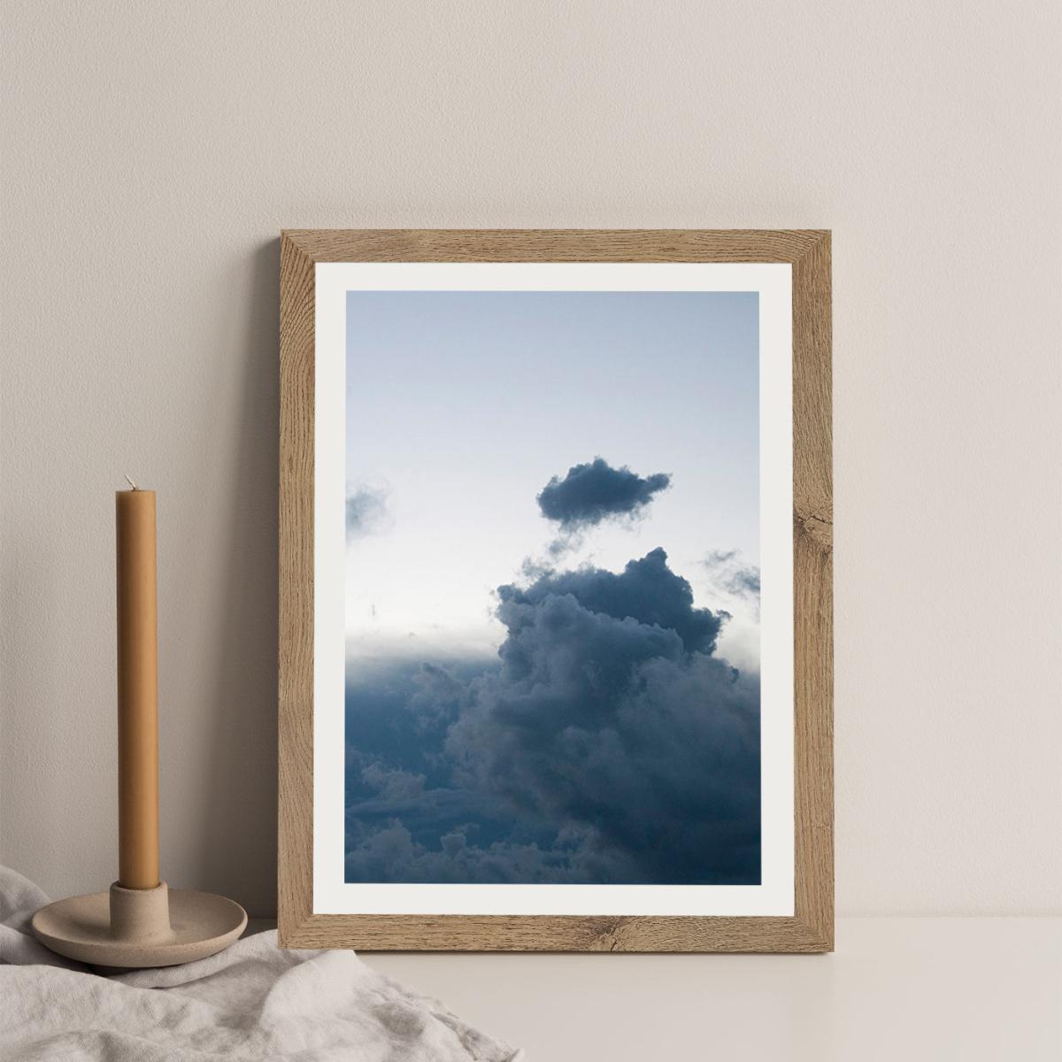 Above The Clouds 2 Art Print Oak Frame – image 6