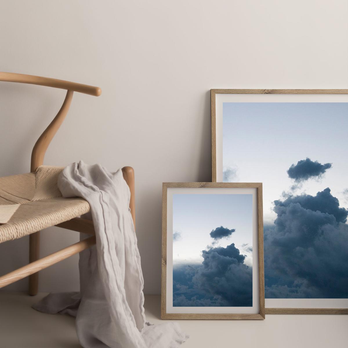 Above The Clouds 2 Art Print Oak Frame – image 7