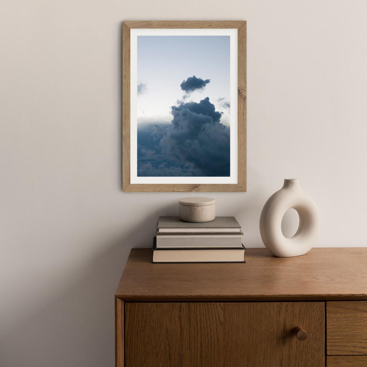 Above The Clouds 2 Art Print Oak Frame – image 8