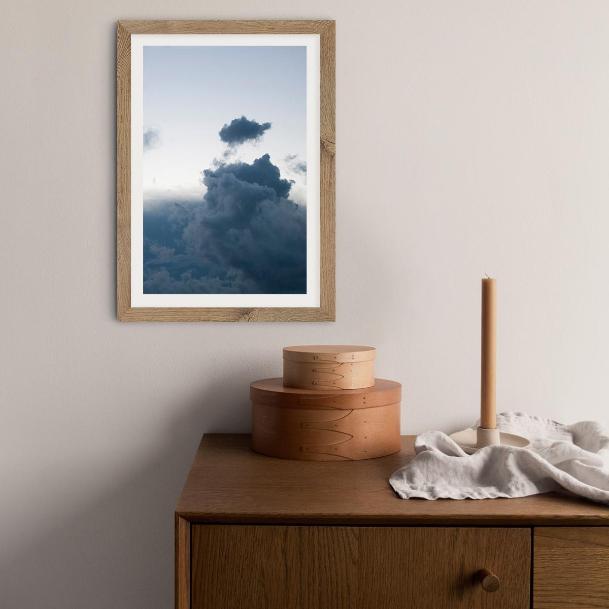 Above The Clouds 2 Art Print Oak Frame – image 9